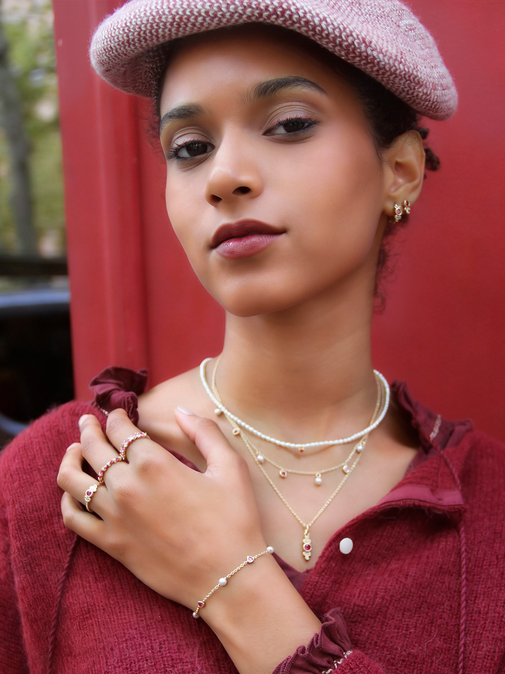 Bracelet PEARL HEART PL-OR 750 3MIC