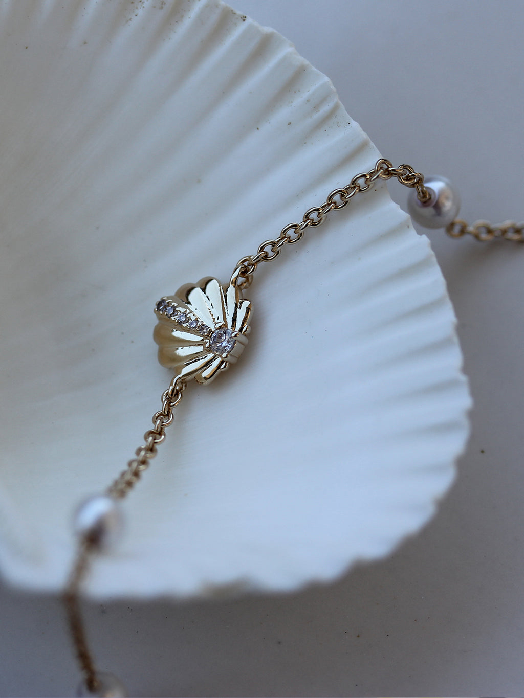 Bracelet COQUILLAGE PERLE PL-OR 750 3MIC