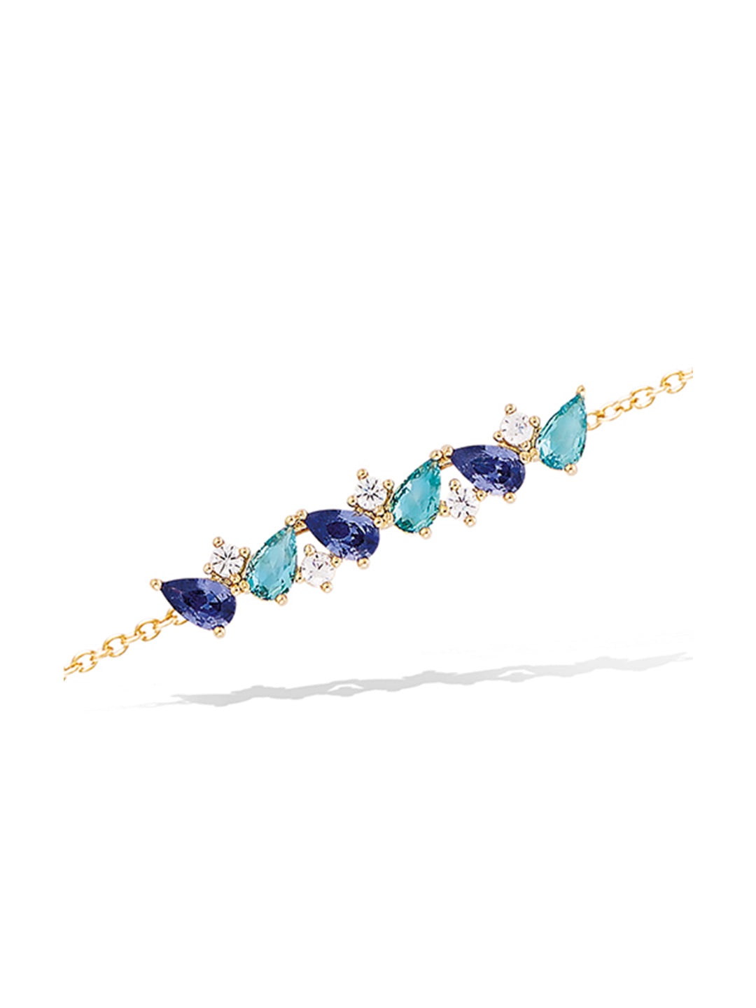 Bracelet OMBRE & LUMINIERE BLEU PL-OR 750 3MIC