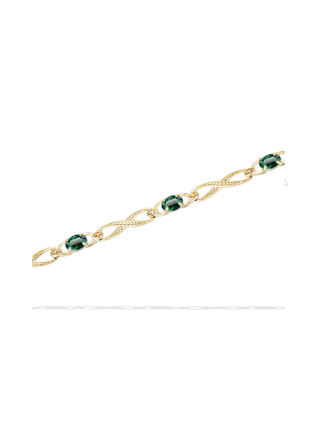Bracelet Chaîne Emeraude Infiniti PL-OR 750 3MIC