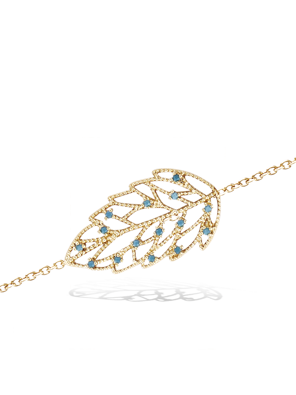 Bracelet Feuilles d'Orchides PL-OR 750 3MIC
