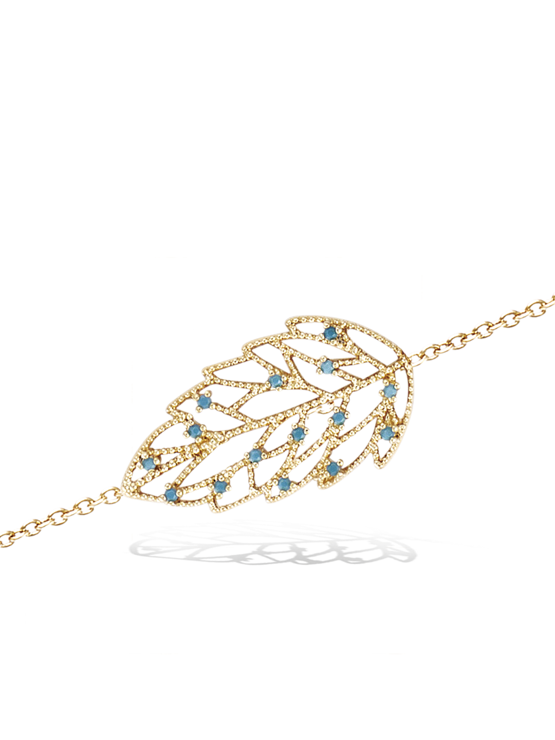 Bracelet Feuilles d'Orchides PL-OR 750 3MIC