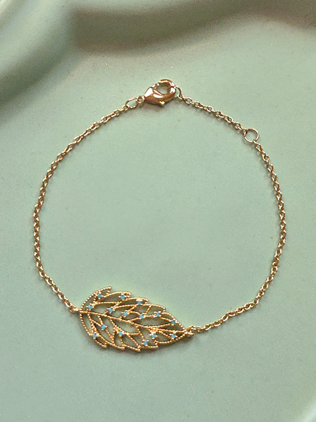 Bracelet Feuilles d'Orchides PL-OR 750 3MIC