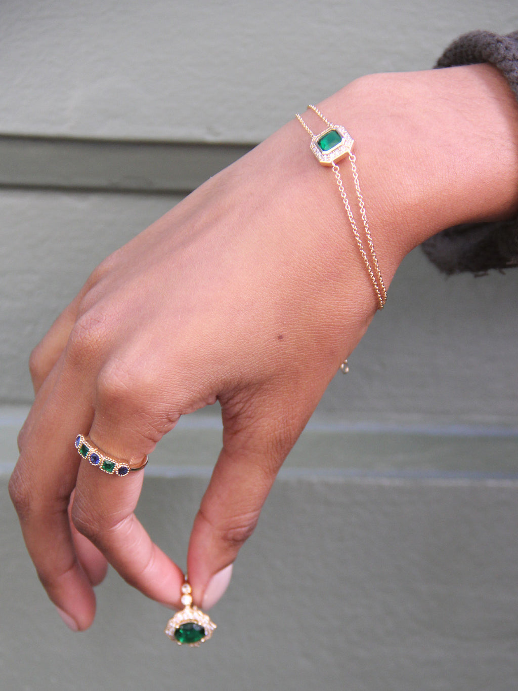 Bracelet Emeraude PL-OR 750 3MIC