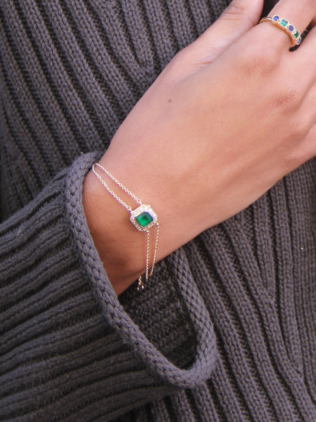 Bracelet Emeraude PL-OR 750 3MIC