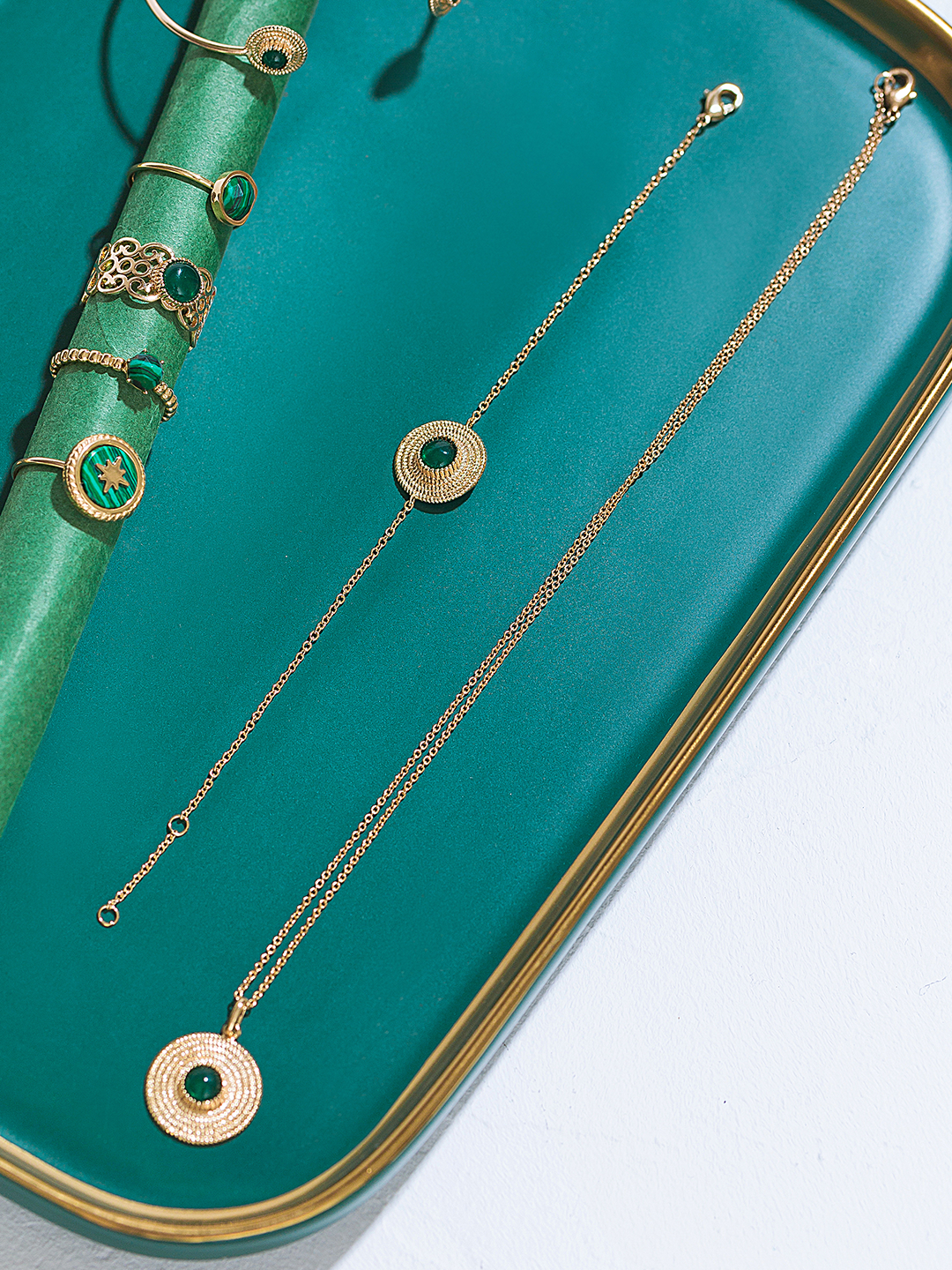 Bracelet Boussole Vert PL-OR 750 3MIC