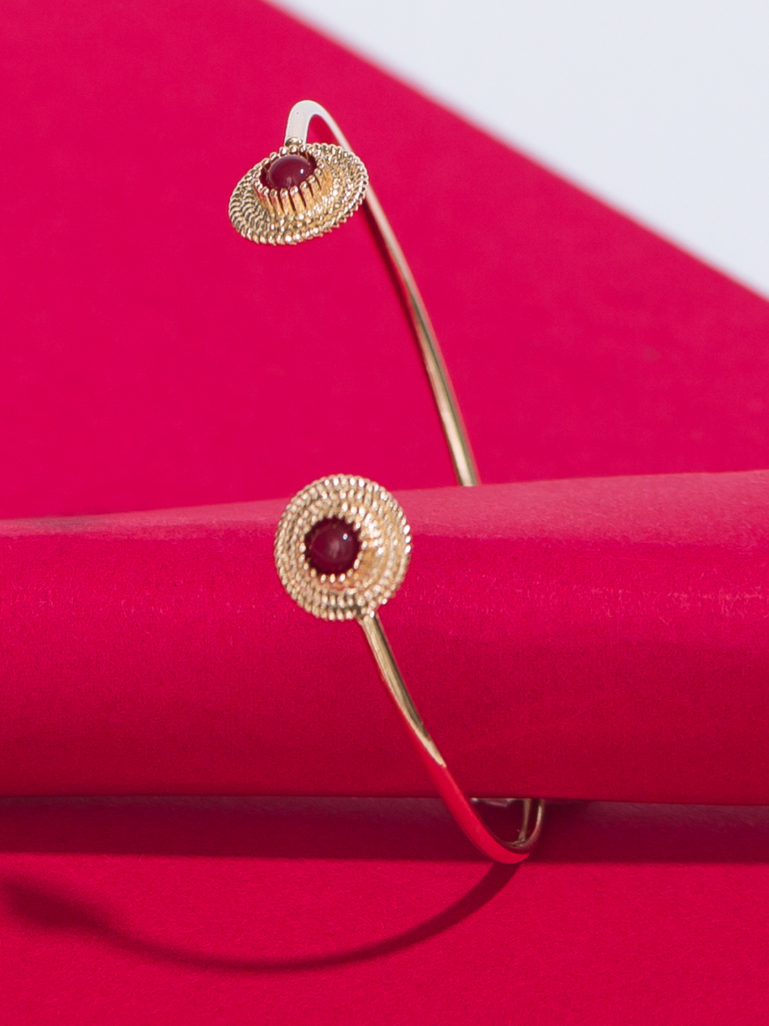 Bracelet Double Boussole Rouge PL-OR 750 3MIC