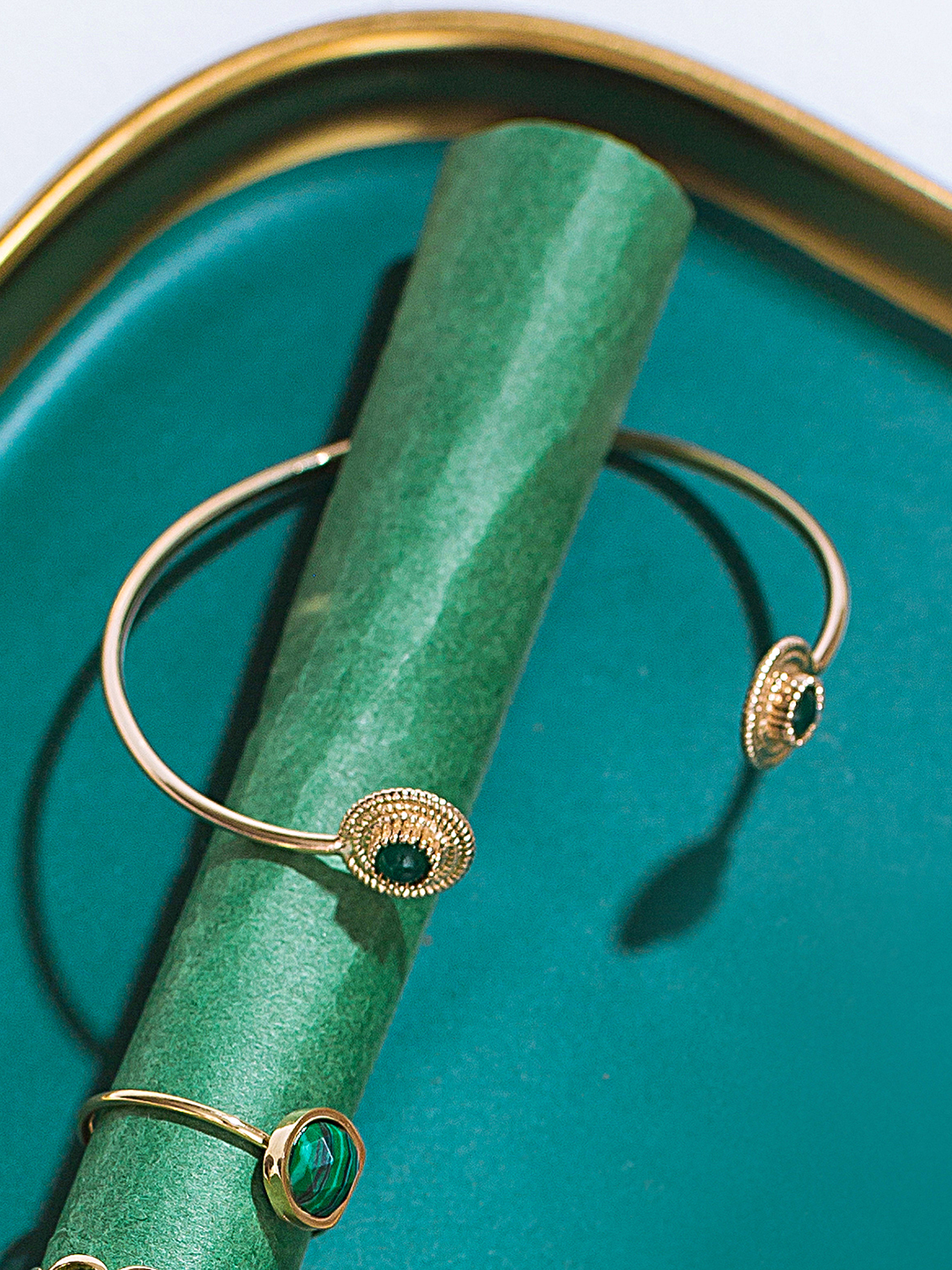 Bracelet Double Boussole Vert PL-OR 750 3MIC