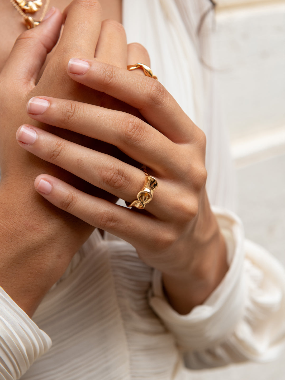 Bague Style Ruban Ondule PL-OR 750 3MIC