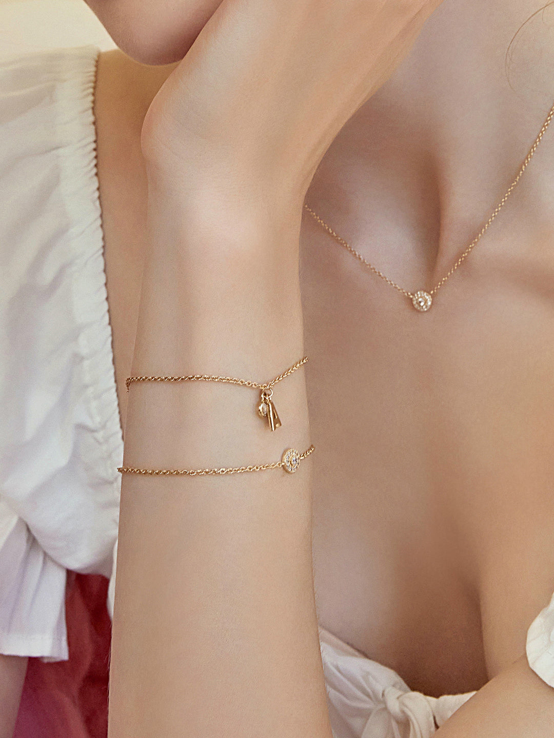 Bracelet PO Pavé oxydes blancs