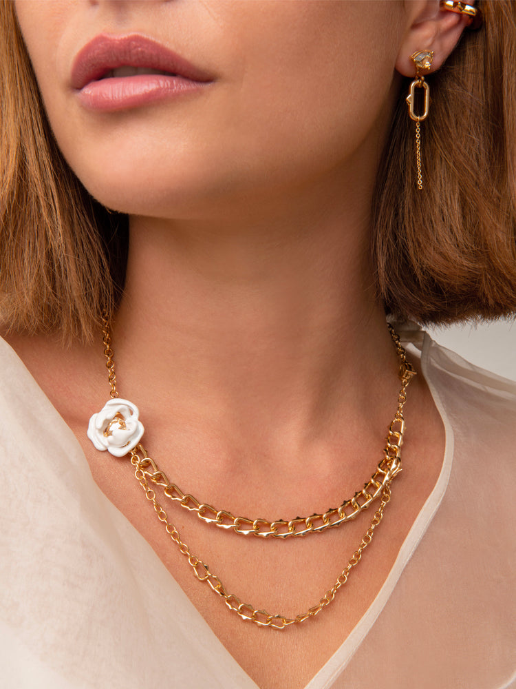 Collier Femme fantaisie qualité Atelier JFB Roses Epineuses