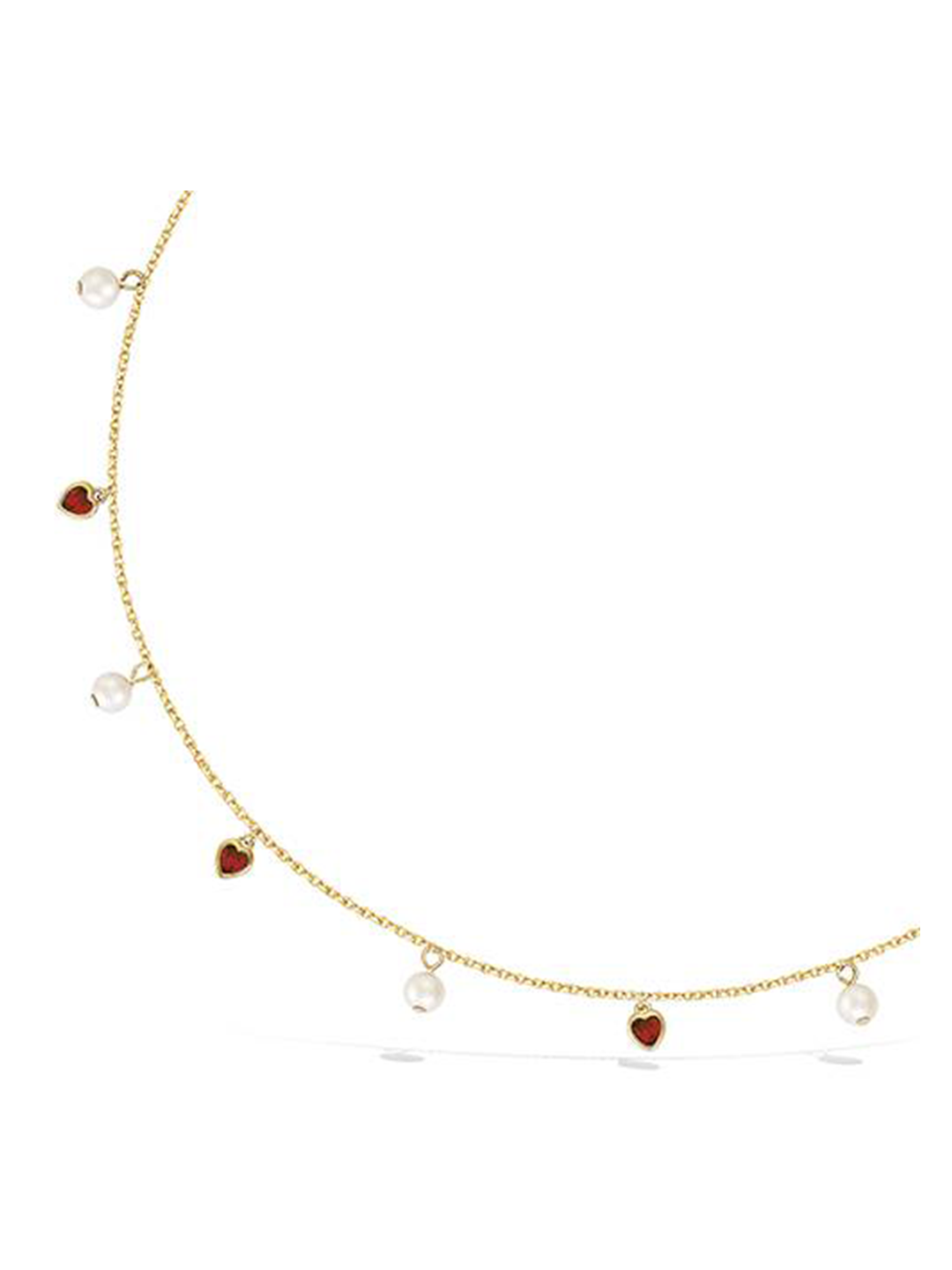 Collier PEARL HEART PL-OR 750 3MIC