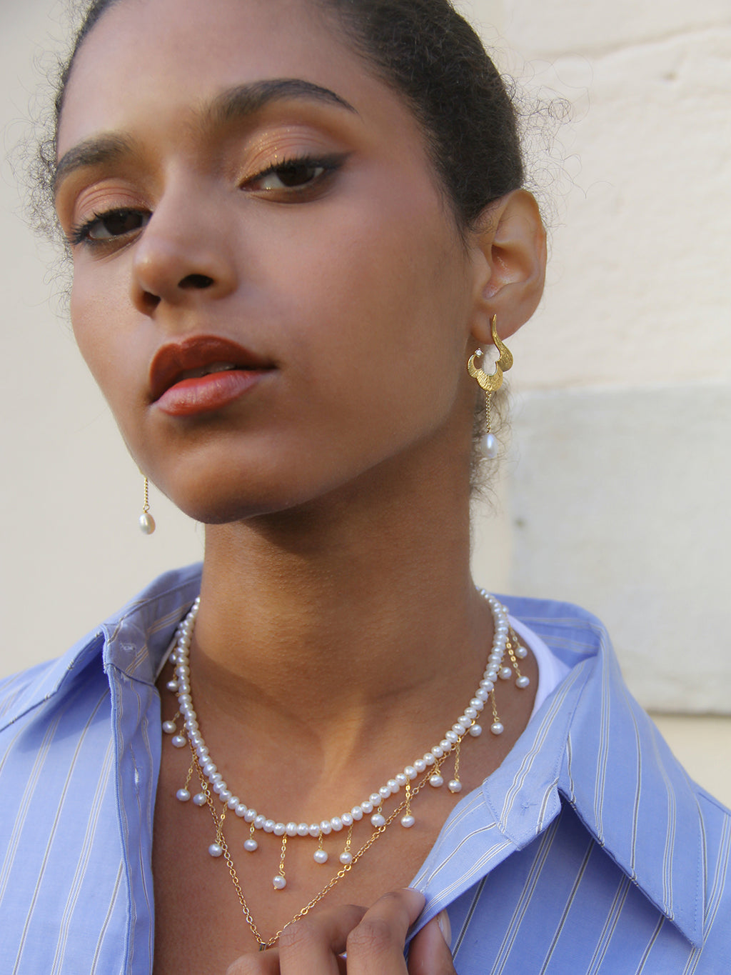 Collier GOUTTE DE PLUIE PL-OR 750 1MIC