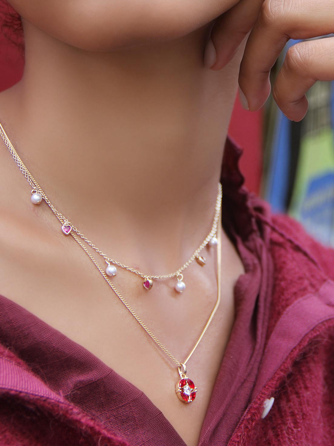 Pendentif RUBY COIN PL-OR 750 3MIC