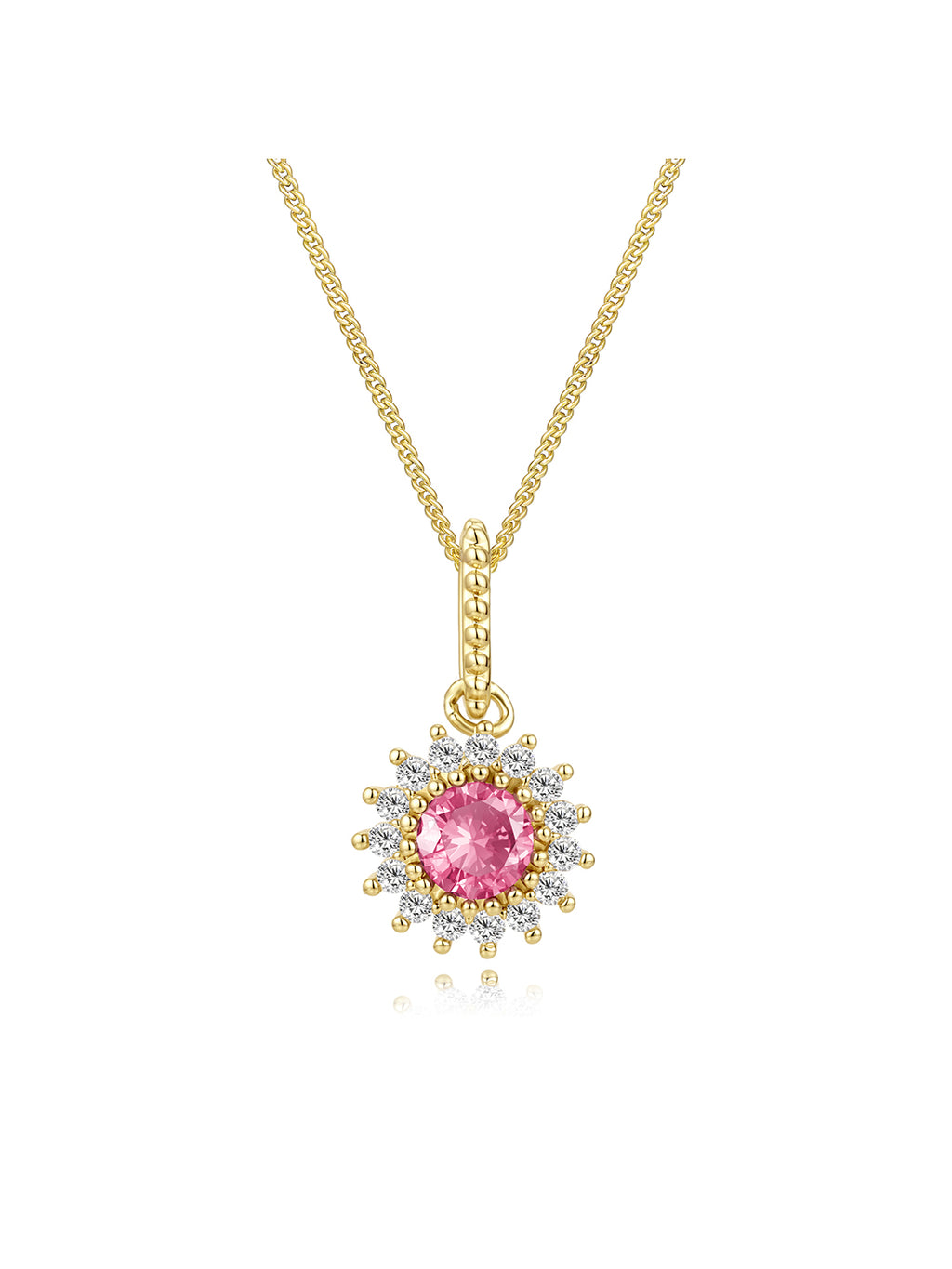 Pendentif RAINBOW COLORS SUNFLOWER PL-OR 750 3MIC