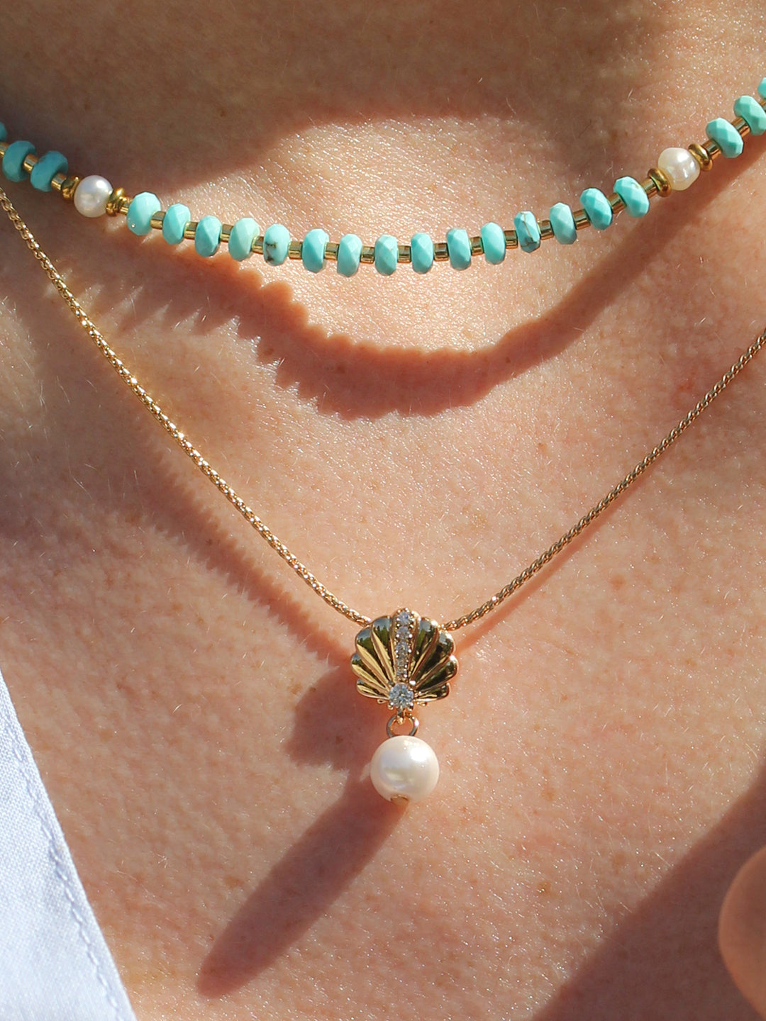 Pendentif COQUILLAGE PERLE PL-OR 750 3MIC