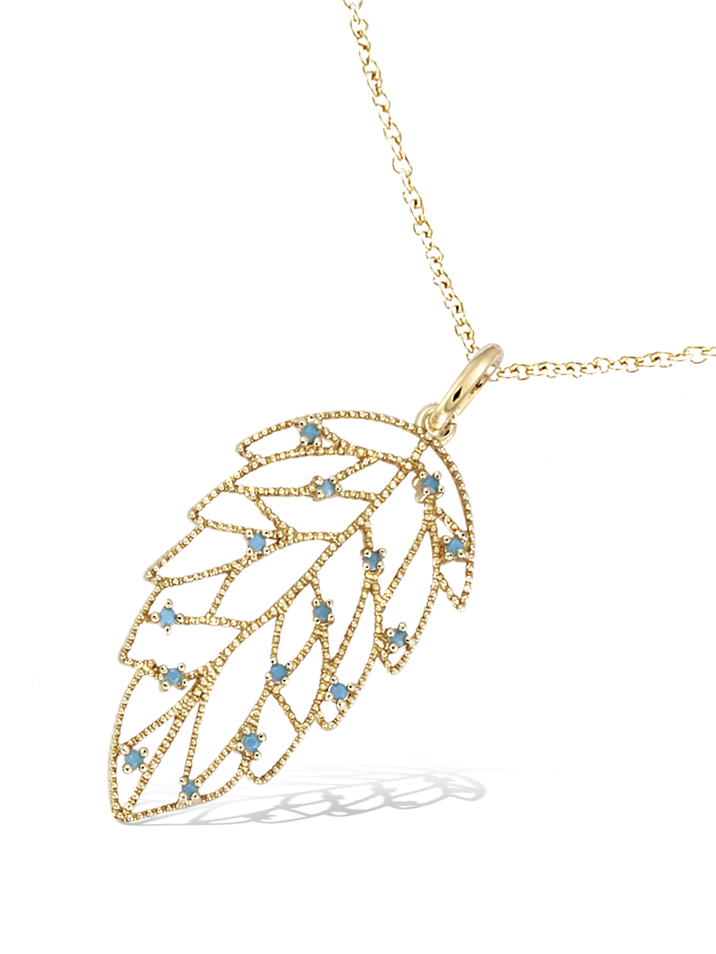 Pendentif Feuilles d'Orchides PL-OR 750 3MIC