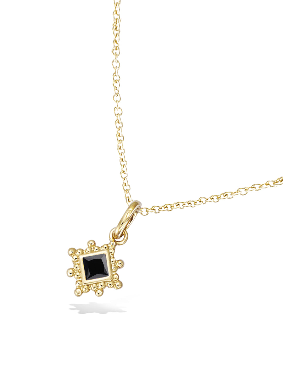 Pendentif Losange Noir PL-OR 750 3MIC