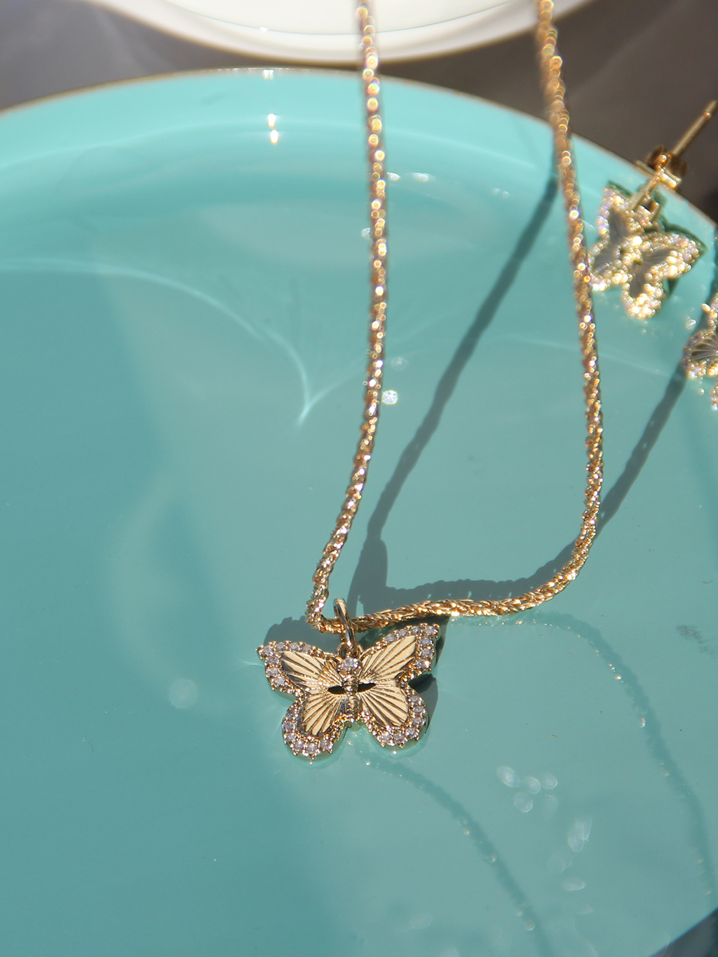 Pendentif FLYING BUTTERFLY PL-OR 750 3MIC