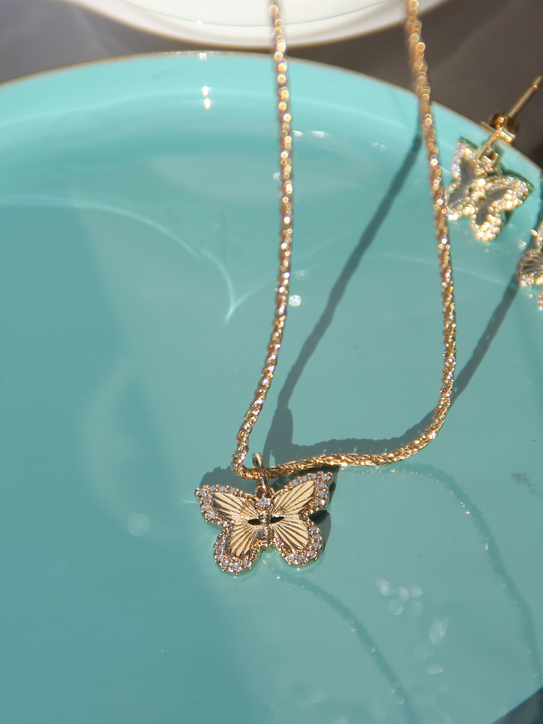 Pendentif FLYING BUTTERFLY PL-OR 750 3MIC