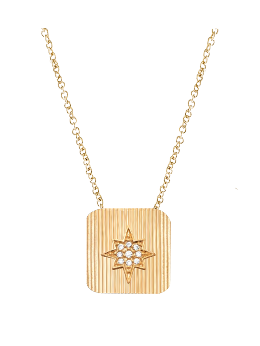 Collier ETOILE CARRE PL-OR 750 3MIC