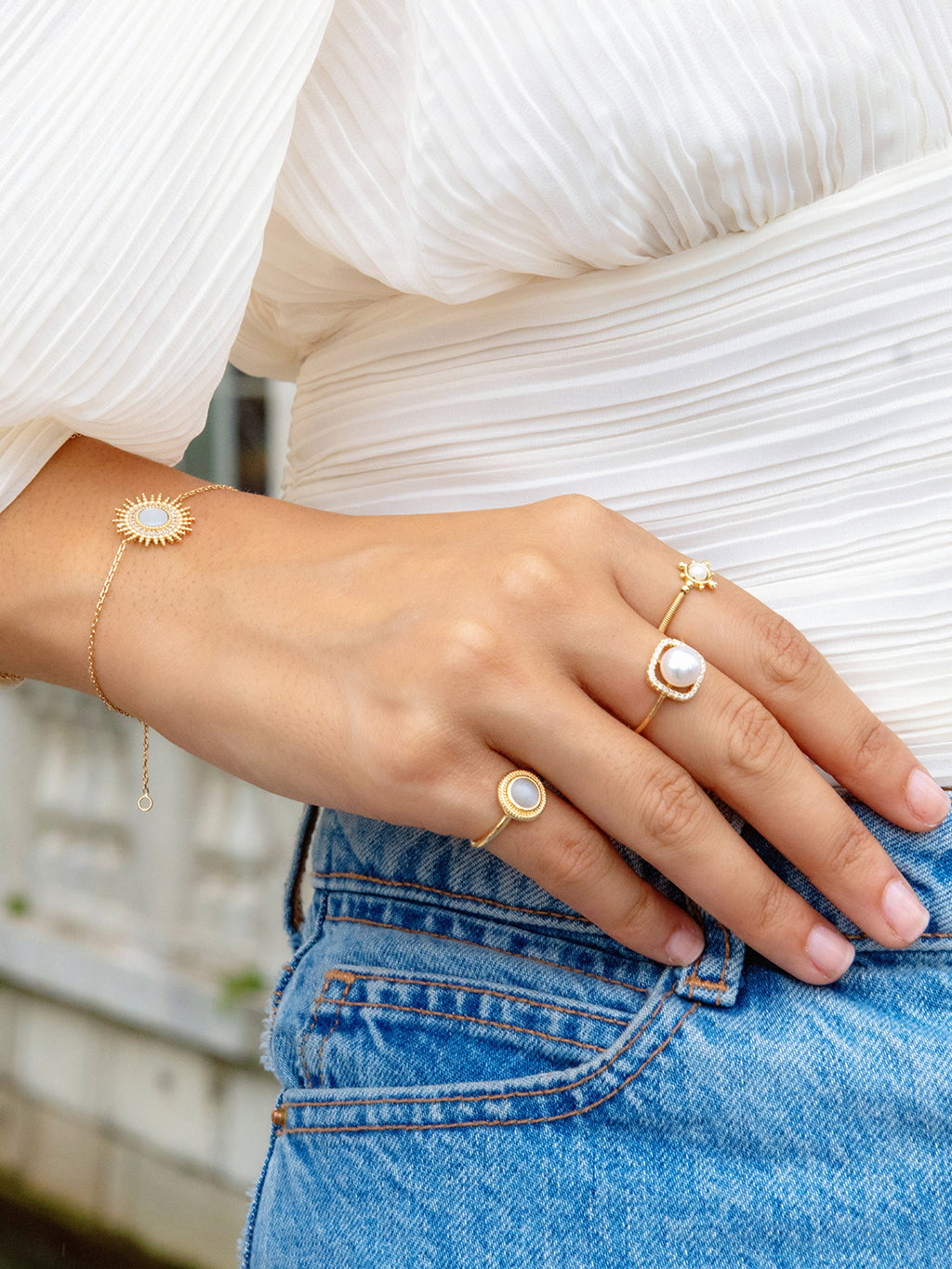 Bague L'oeil de Lune PL-OR 750 3MIC