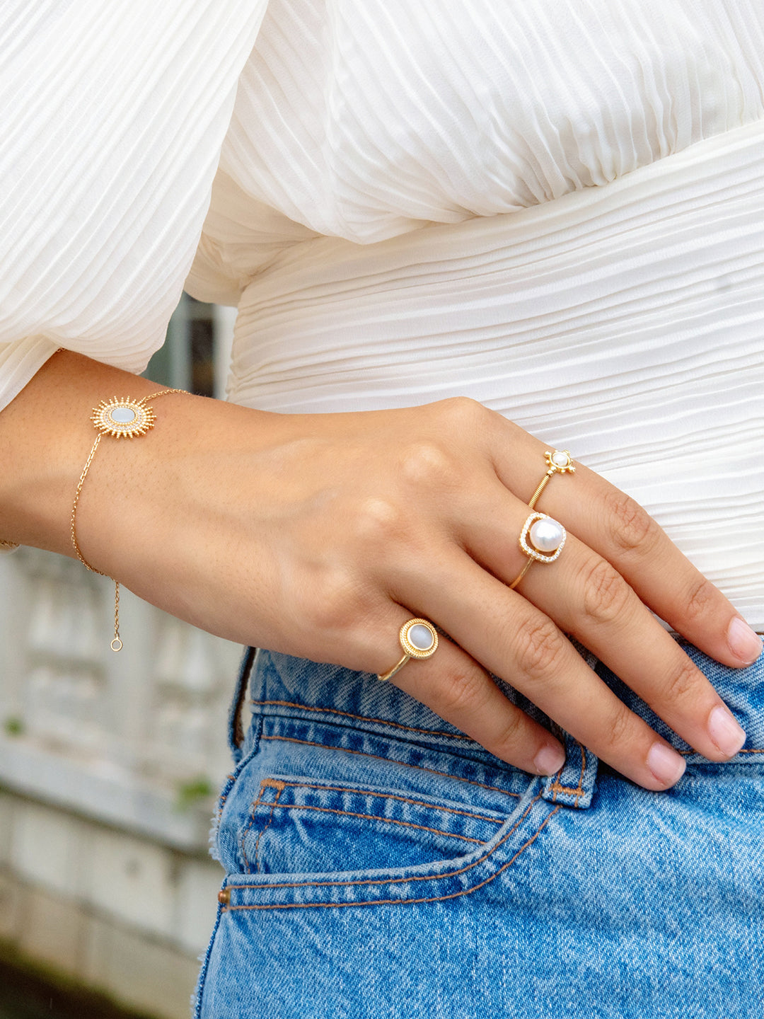 Bague L'oeil de Lune PL-OR 750 3MIC