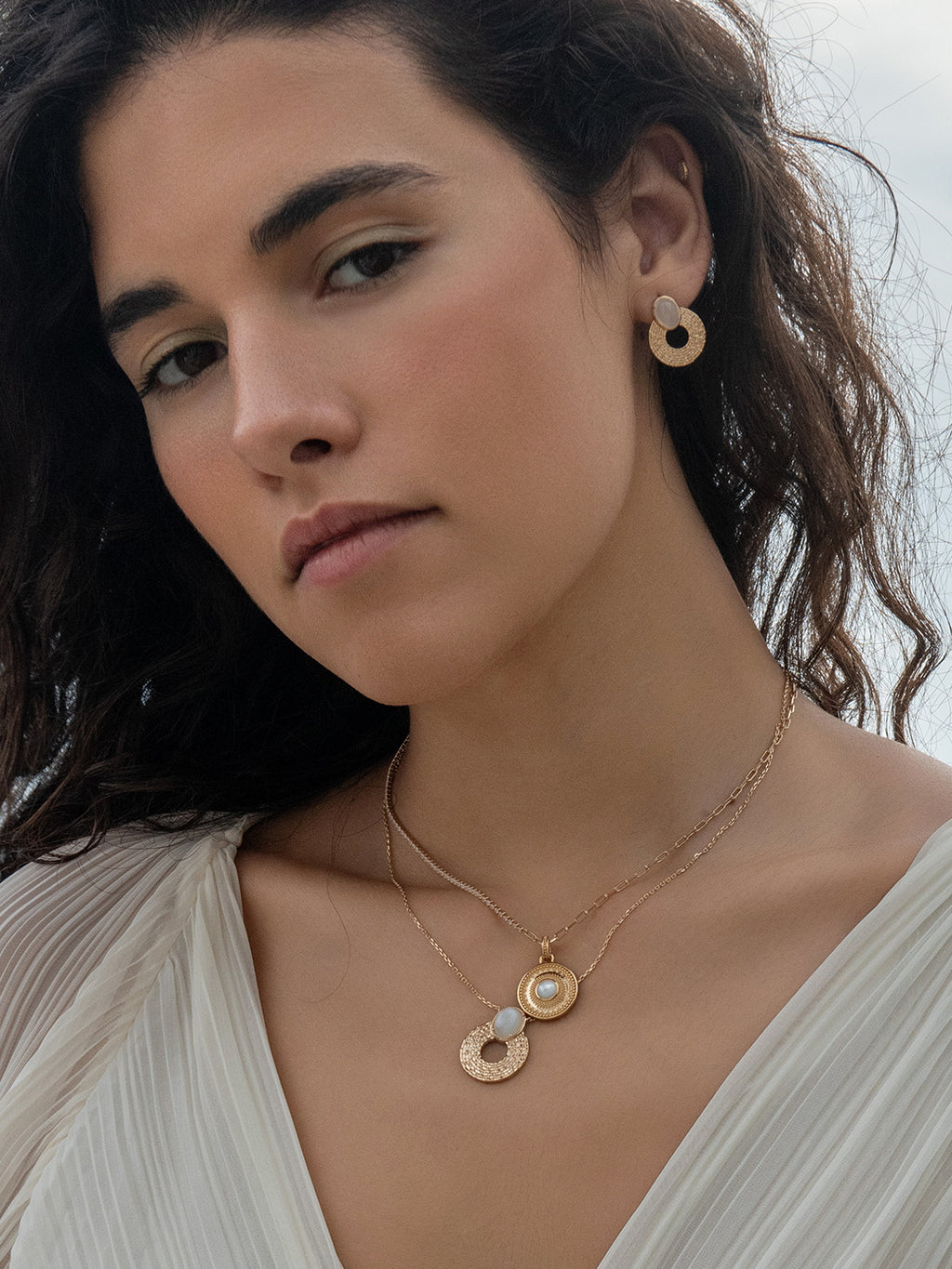 Collier Circle de Lune PL-OR 750 3MIC