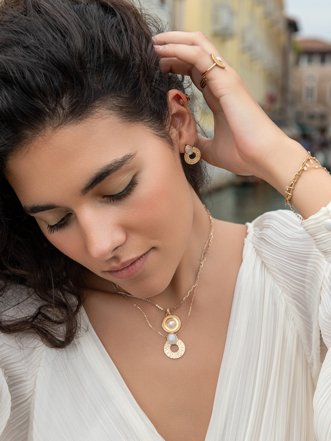 Collier Circle de Lune PL-OR 750 3MIC