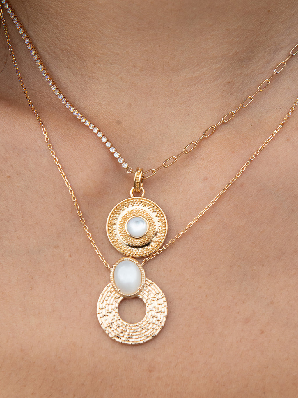 Collier Circle de Lune PL-OR 750 3MIC