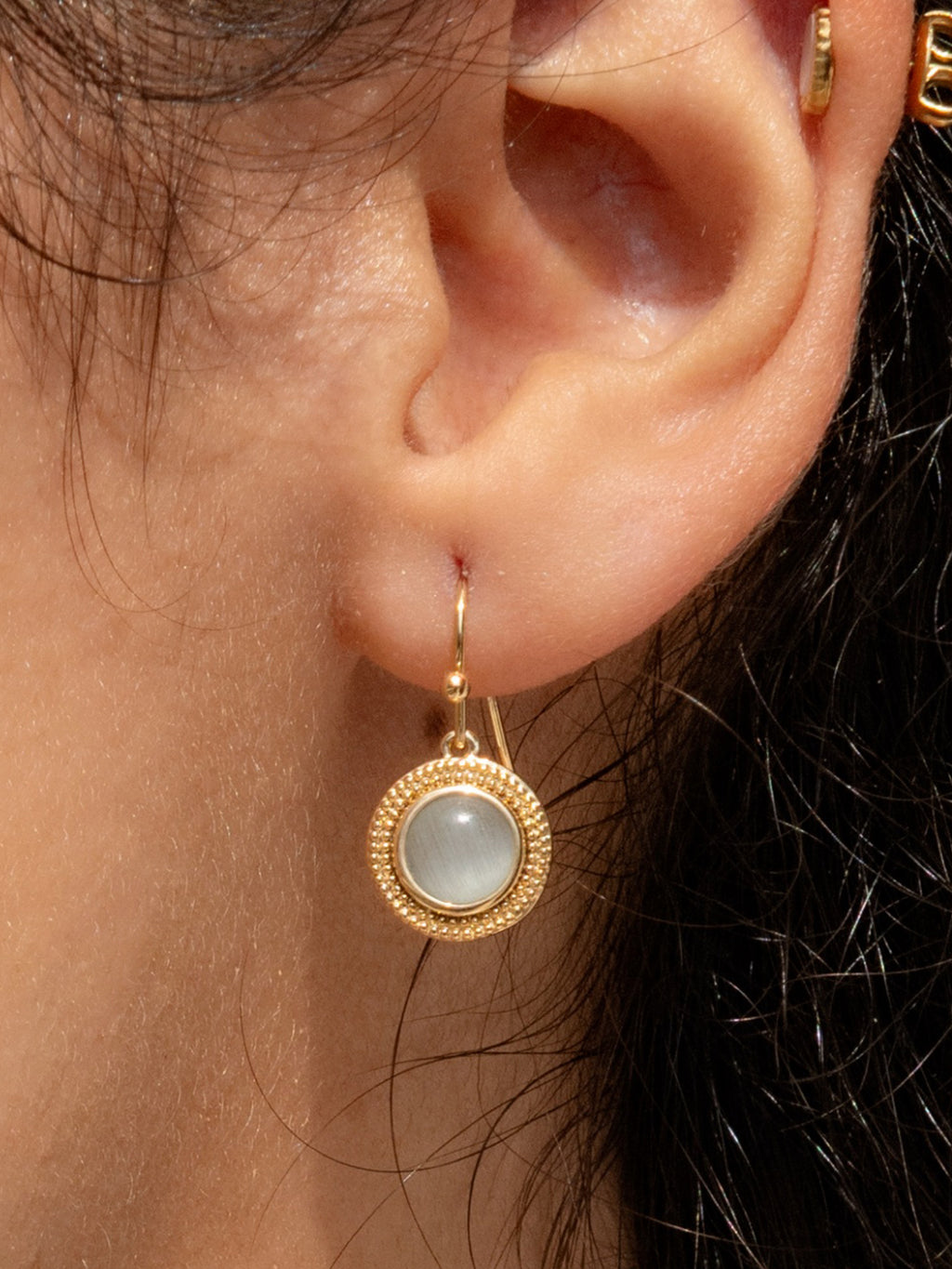 Boucles L'oeil de Lune PL-OR 750 3MIC