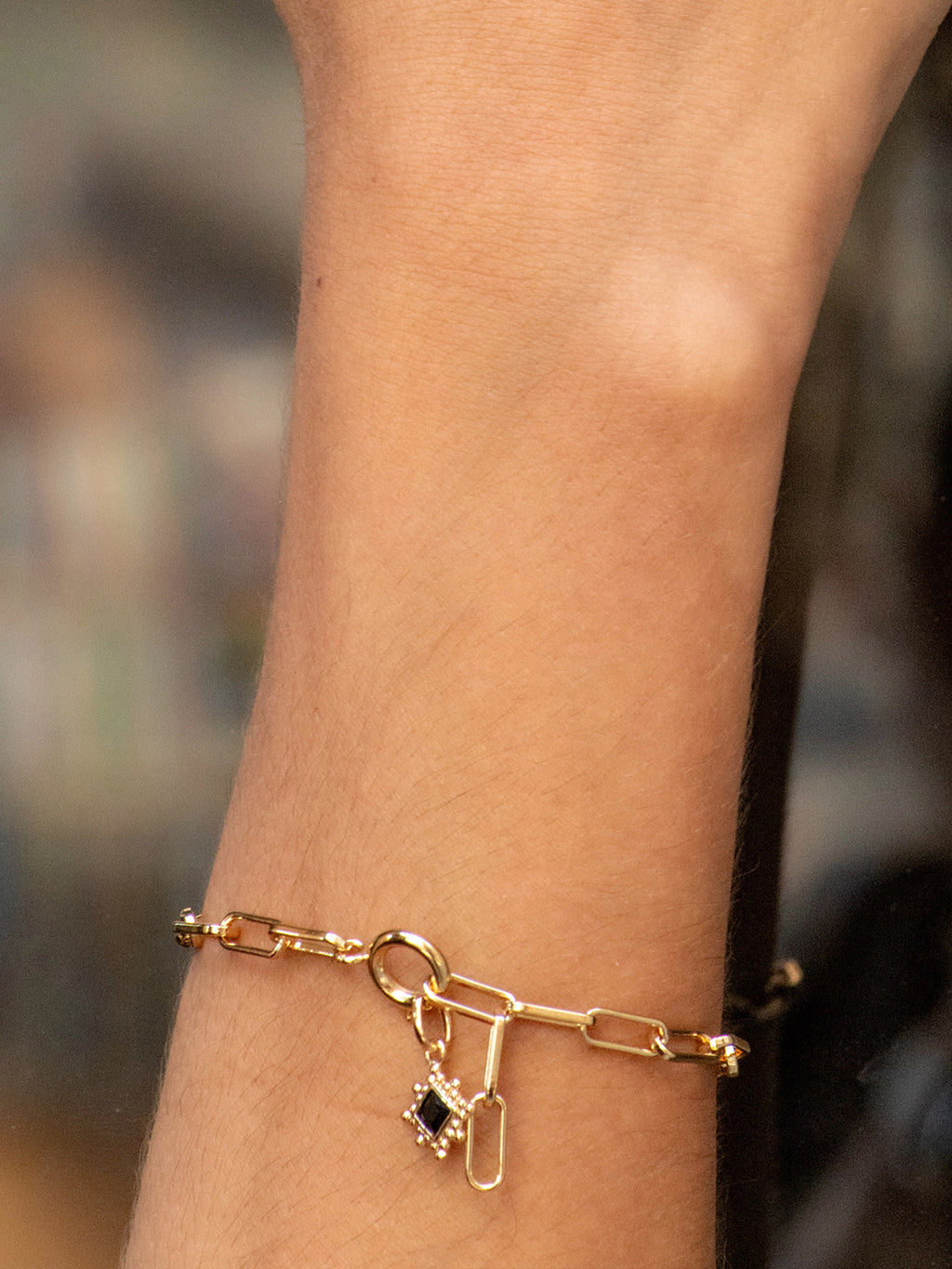 Pendentif Losange Noir PL-OR 750 3MIC