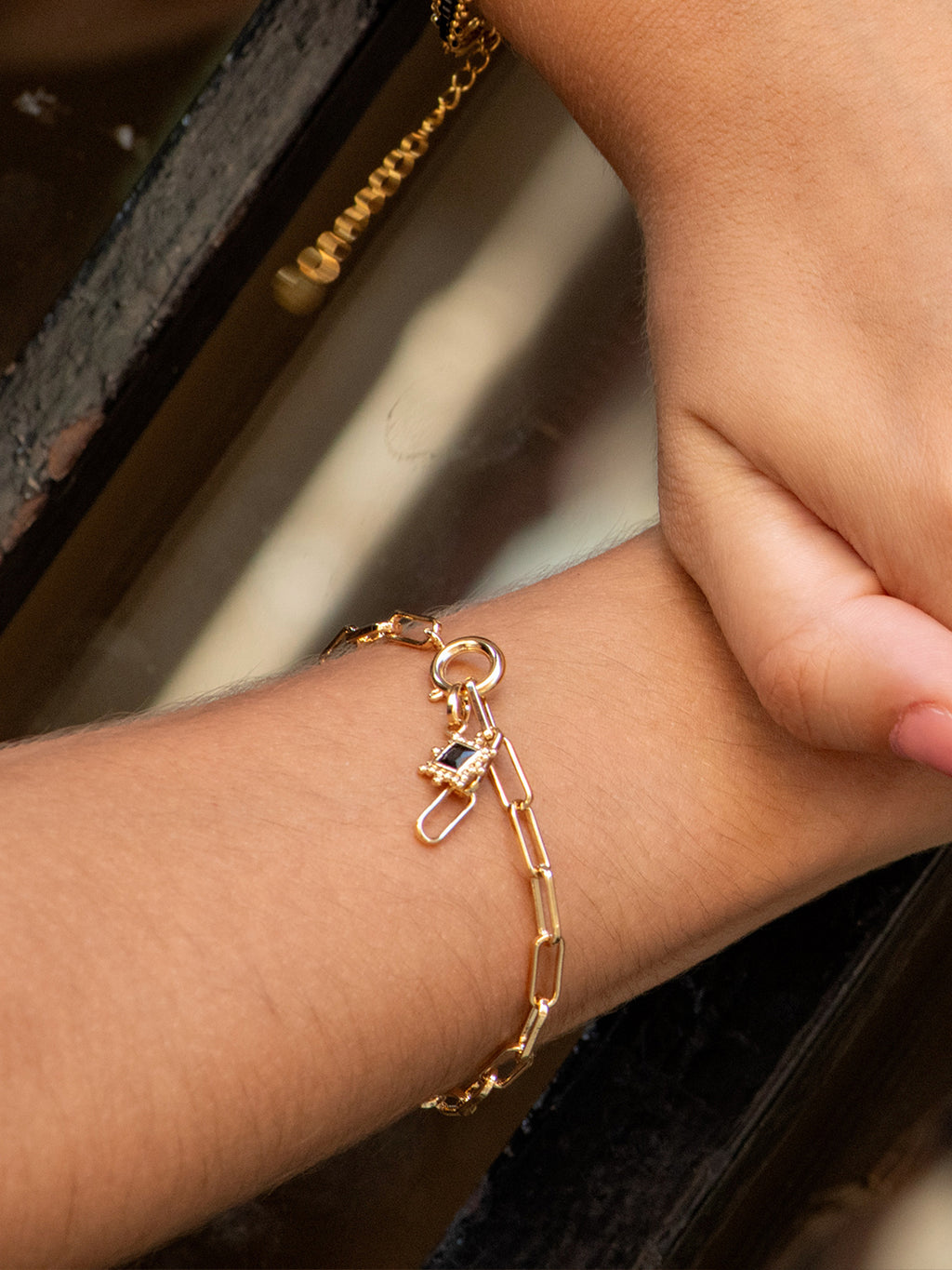 Pendentif Losange Noir PL-OR 750 3MIC