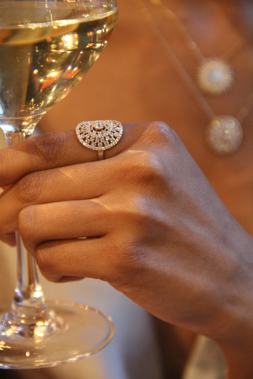 Bague Pavé PL-OR 750 3MIC