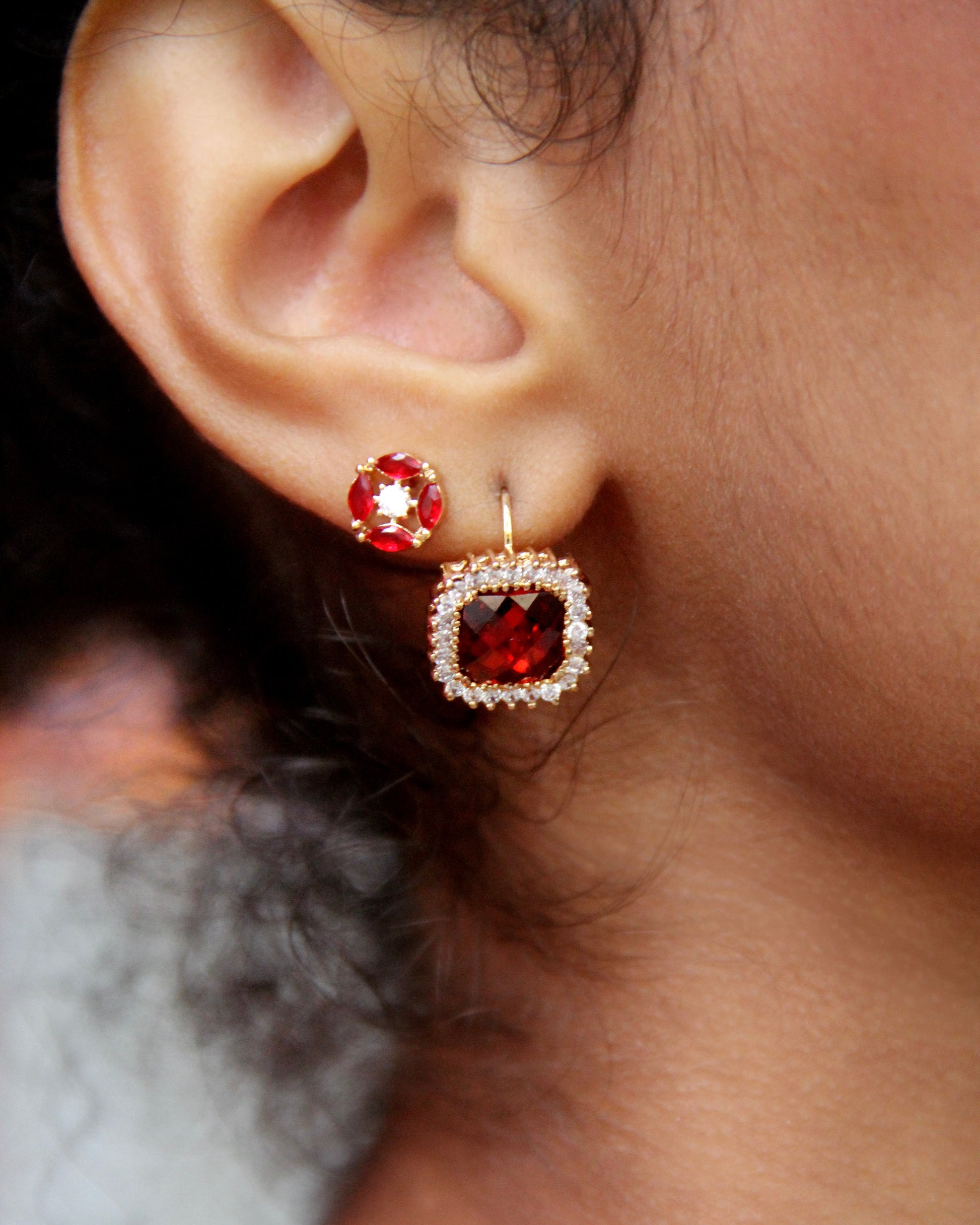 Boucles Royale Rouge PL-OR 750 3MIC