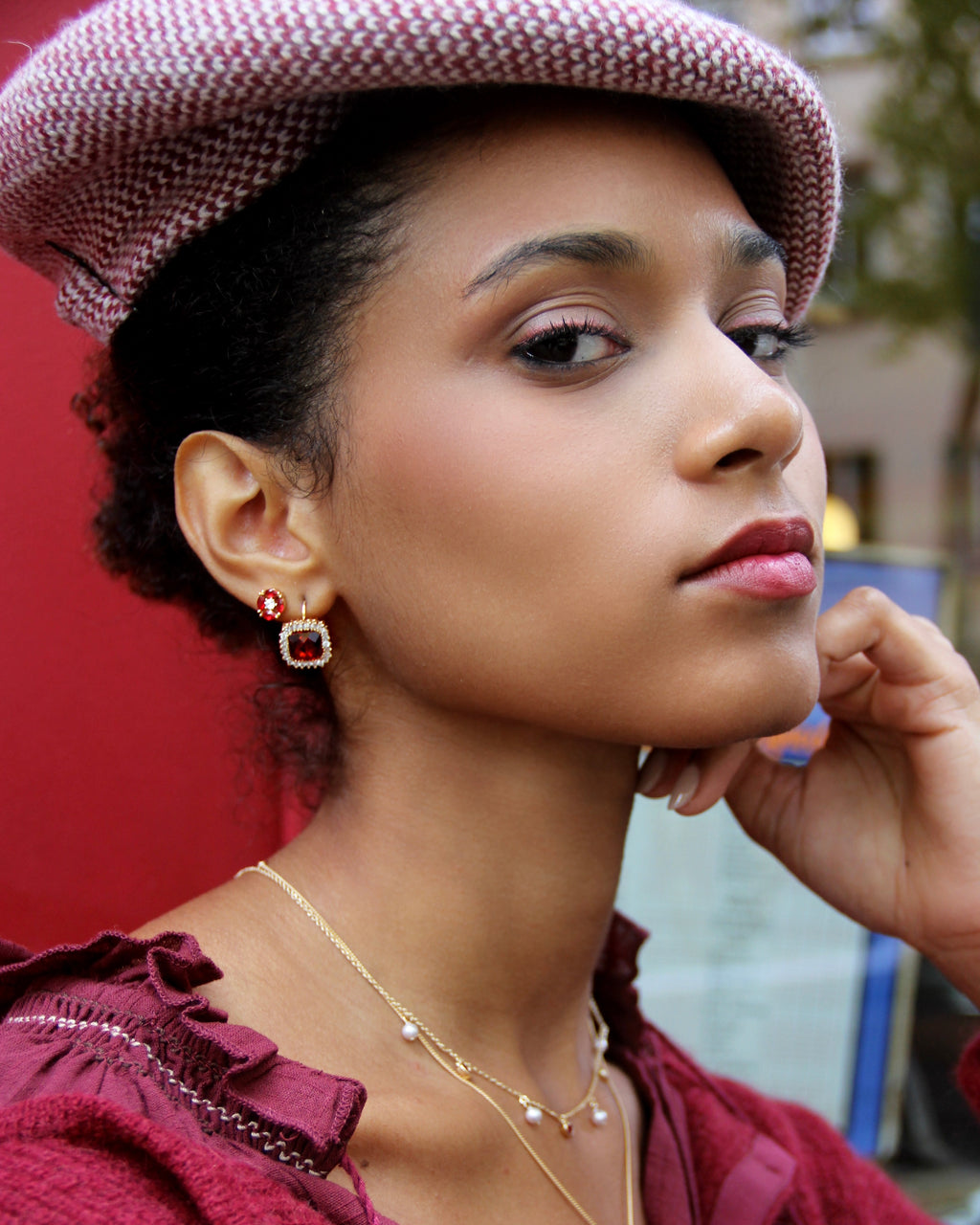 Boucles Royale Rouge PL-OR 750 3MIC