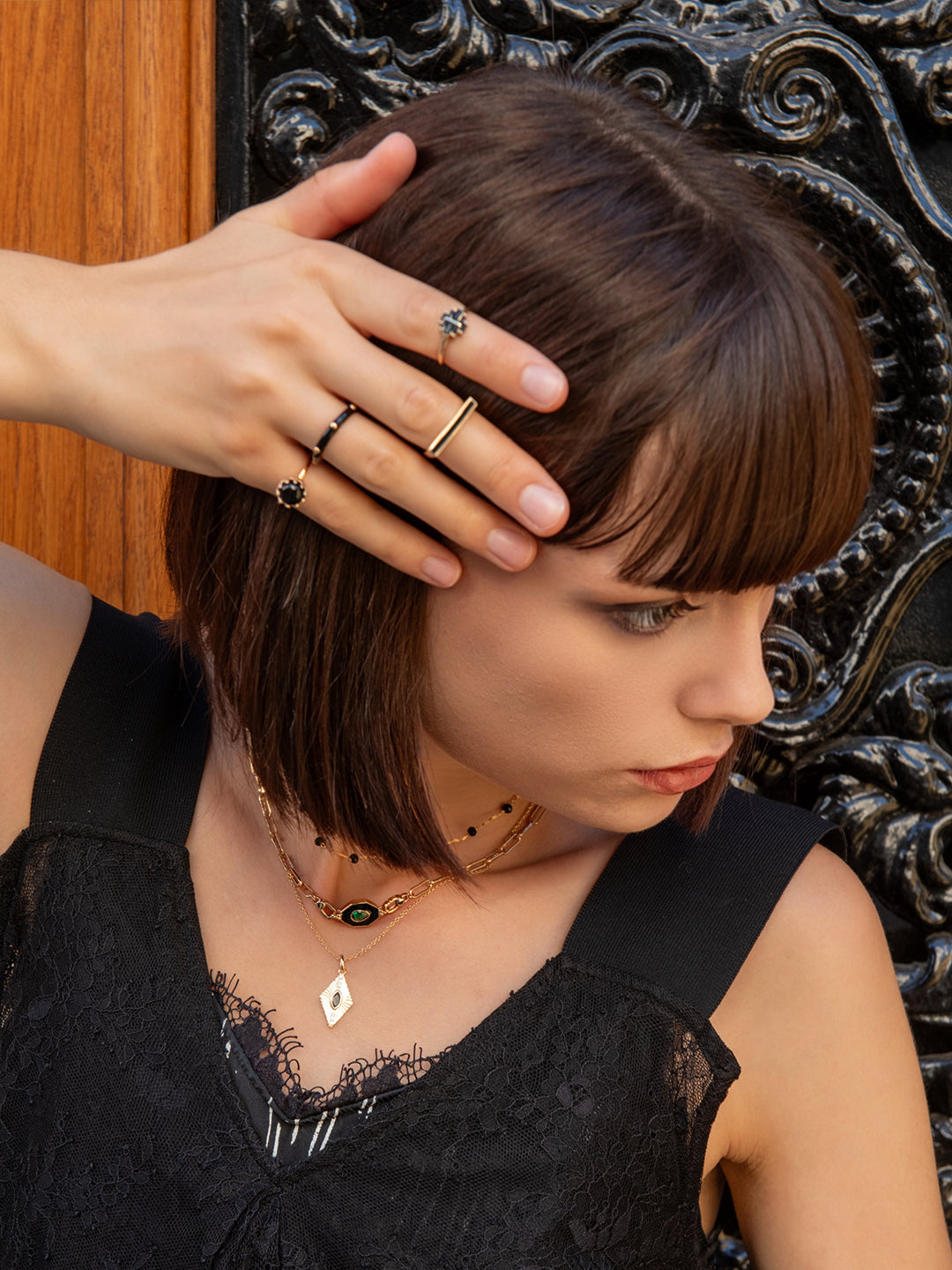 Bague Nuit Agate PL-OR 750 3MIC