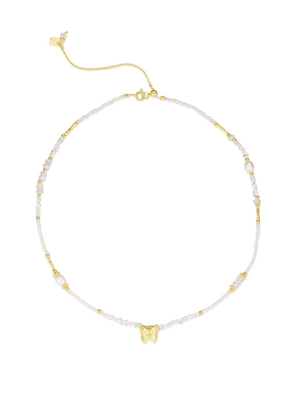 Collier FLYING BUTTERFLY Doré